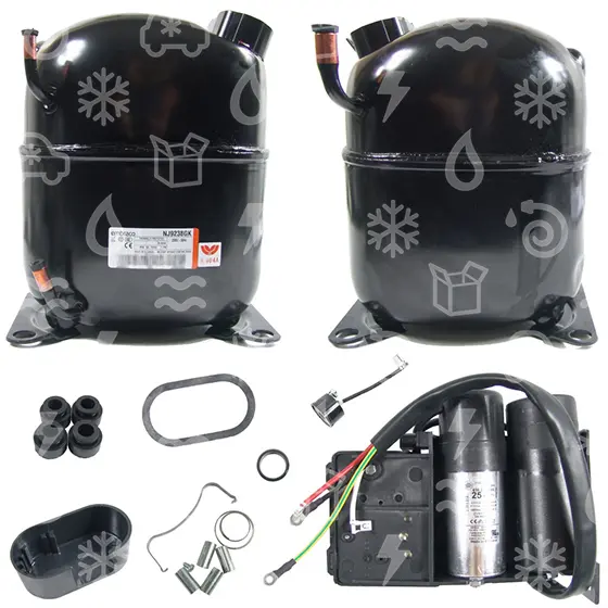 kompresor EMBRACO NJ9238GK, MBP - R404A, R507, 230 V, 50 Hz